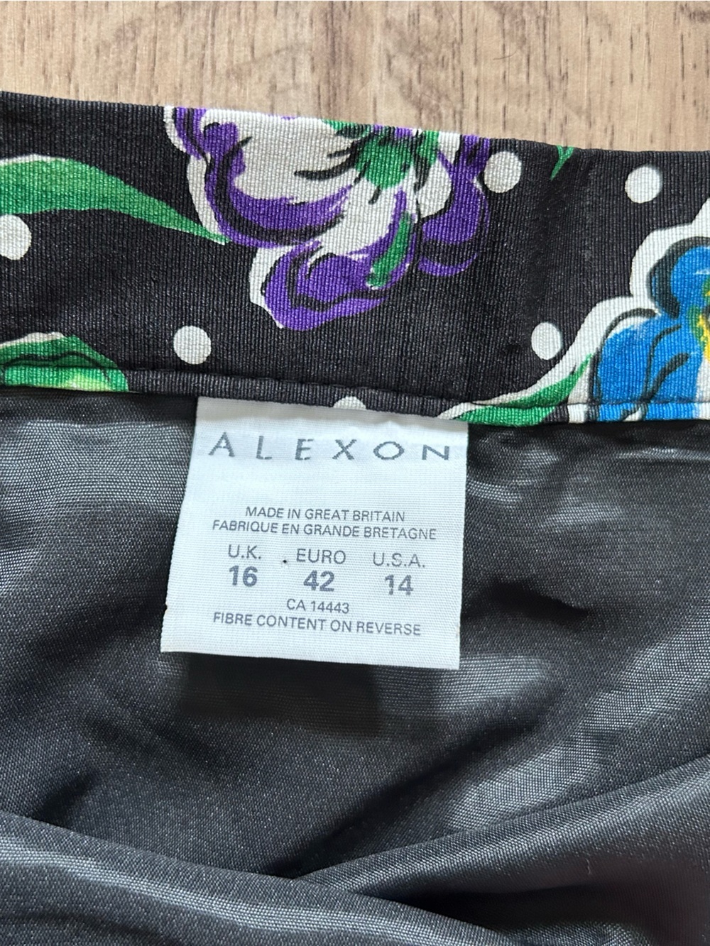 Floral A-Line Maxi Skirt in Black with Multicolor Blooms summer feminine party - Picture 2 of 8